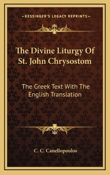 The Divine Liturgy Of St John Book By C C Canellopoulos