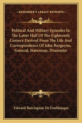 Political And Military Episodes In The Latter H... 116298385X Book Cover