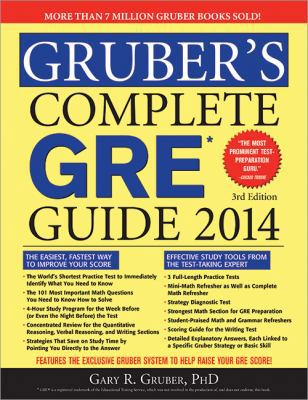 Gruber's Complete GRE Guide 2014 1402279671 Book Cover