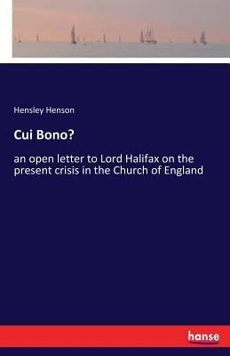 Cui Bono?: an open letter to Lord Halifax on th... 3337381421 Book Cover