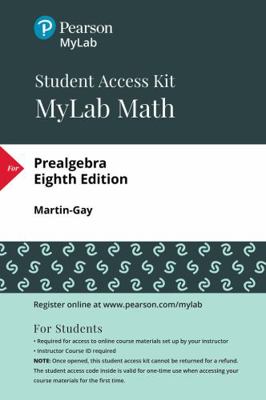 Mylab Math with Pearson Etext Access Code (24 M... 0135115795 Book Cover