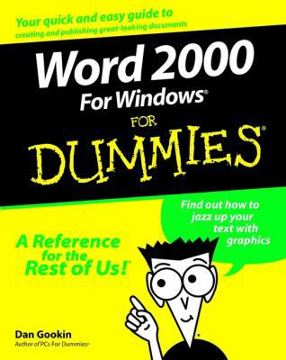 Word 2000 for Windows for Dummies 0764504487 Book Cover