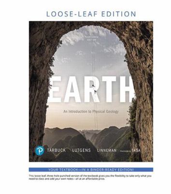 Earth: An Introduction to Physical Geology, Loo... 0135209544 Book Cover