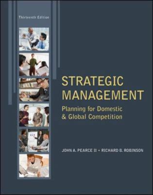 Strategic Management 0078029295 Book Cover