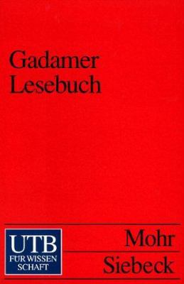 Gadamer Lesebuch. [German] 3825219720 Book Cover