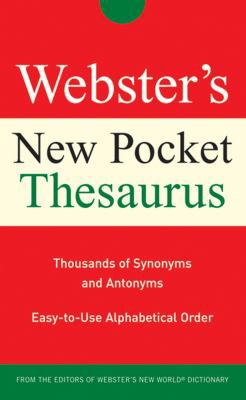 Webster's New Pocket Thesaurus 0470177675 Book Cover