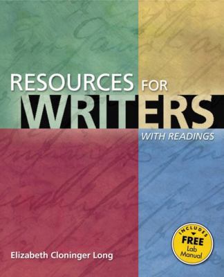 Resources for Writers, with Readings 0321172221 Book Cover