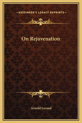 On Rejuvenation 1169234186 Book Cover