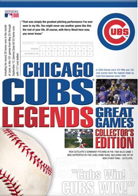 DVD Chicago Cubs Legends: Great Games Book