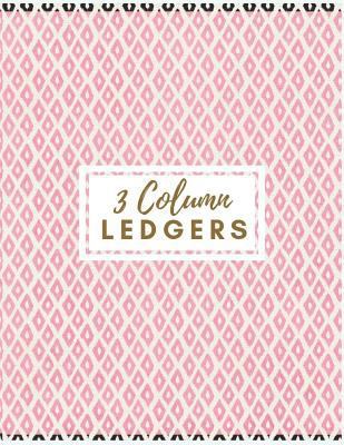 3 Column Ledgers.: Vintage Pink Pattern Account... 1790661528 Book Cover