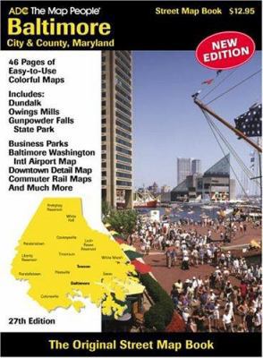 Baltimore City & County, Maryland Map 0875305687 Book Cover