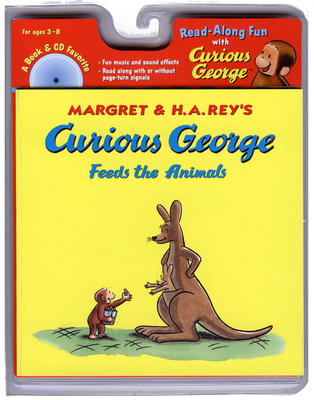 Curious George Feeds the Animals Book & CD [Wit... 0618603875 Book Cover