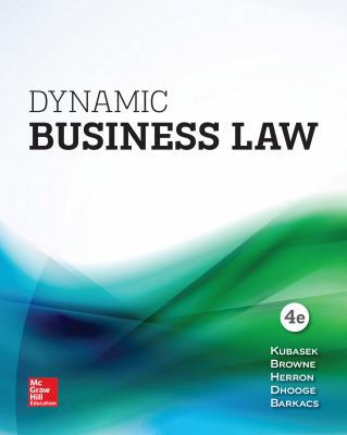 Dynamic Business Law 1260110699 Book Cover