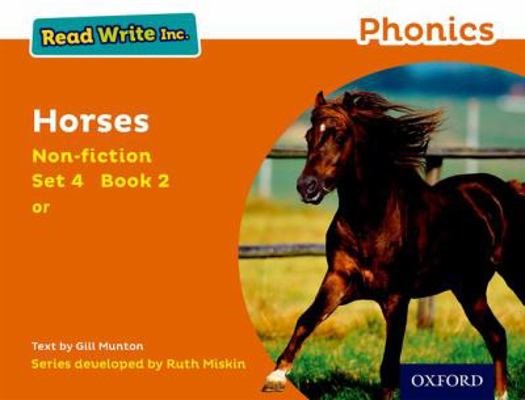 Read Write Inc. Phonics: Horses (Orange Set 4 N... 0198373643 Book Cover