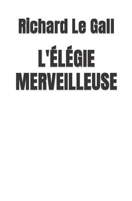 L'?l?gie Merveilleuse [French]            Book Cover