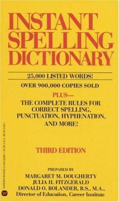 Instant Spelling Dictionary 0446360821 Book Cover