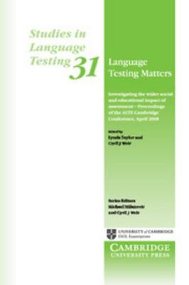 Language Testing Matters 0521163919 Book Cover