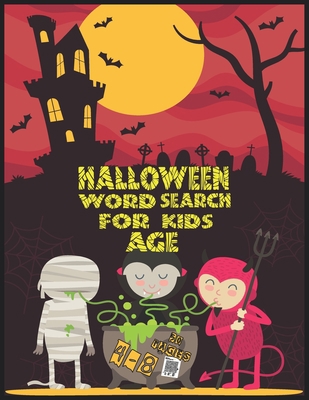 Halloween word search for kids ages 4-8: Large ... B08L8W3T14 Book Cover