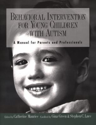 Behavioral Intervention for Young Children with... 0890796831 Book Cover