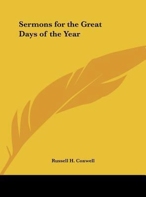 Sermons for the Great Days of the Year 1161391002 Book Cover