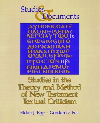 Studies in the Theory and Method of New Testame... 080282773X Book Cover