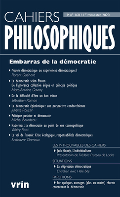 Les Embarras de la Democratie [French] 2711660125 Book Cover