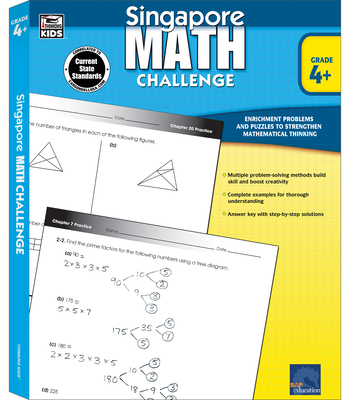 Singapore Math Challenge, Grades 4 - 6: Volume 20 1623990742 Book Cover