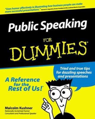 Public Speaking for Dummies? 0764551590 Book Cover