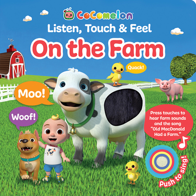 Cocomelon Listen, Touch & Feel on the Farm B0CL8JB717 Book Cover