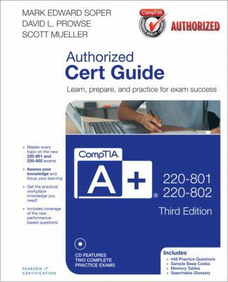 Comptia A+ 220-801 and 220-802 Cert Guide 0789748509 Book Cover
