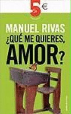 ? Que ME Quieres, Amor ? [French] 8466317066 Book Cover