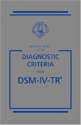 Desk Reference to the Diagnostic Criteria from ... B007437N4C Book Cover