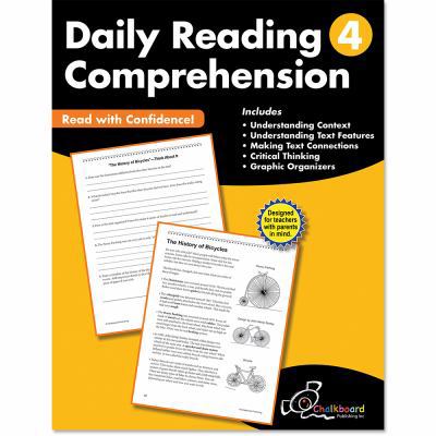 Daily Reading Comprehension Grade 4 [Large Print] 1634459814 Book Cover