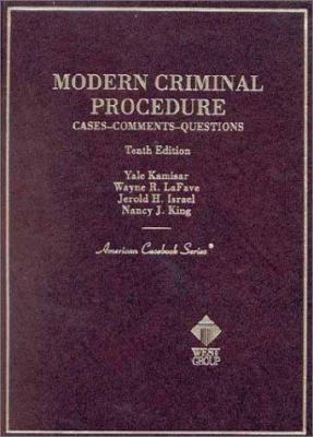 Modern Criminal Procedure: Cases, Comments, and... 031426373X Book Cover