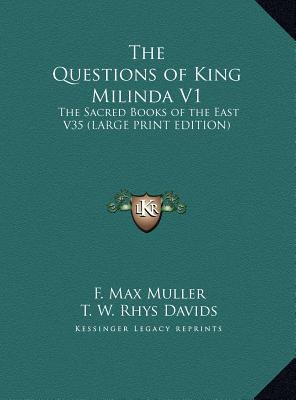 The Questions of King Milinda V1: The Sacred Bo... [Large Print] 116984362X Book Cover
