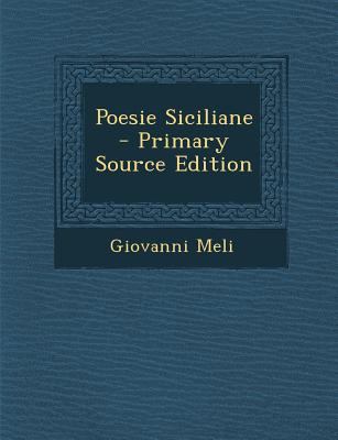 Poesie Siciliane [Italian] 1287414168 Book Cover