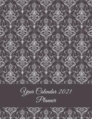 Year Calendar 2021 Planner: Art Mandala Brown D... 1722350210 Book Cover