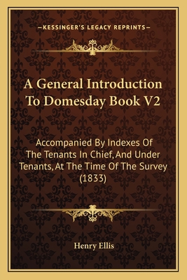 A General Introduction To Domesday Book V2: Acc... 1164527495 Book Cover