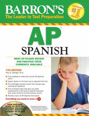 Barron's AP Spanish [With CDROM and CD (Audio)] 1438070306 Book Cover