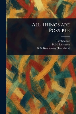 All Things Are Possible 1023531410 Book Cover