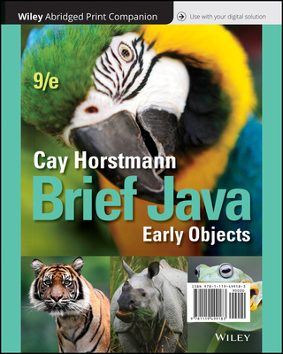 Brief Java: Early Objects 1119499186 Book Cover