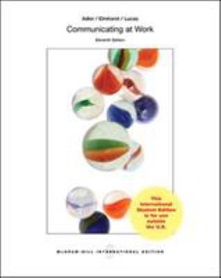 Looseleaf Communicating at Work: Strategies for... 0071318461 Book Cover