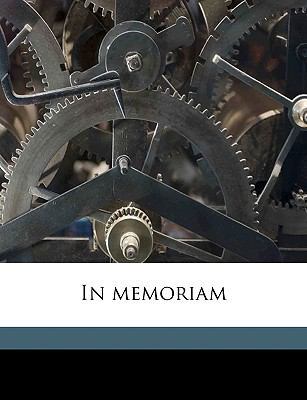 In Memoriam 1175201731 Book Cover