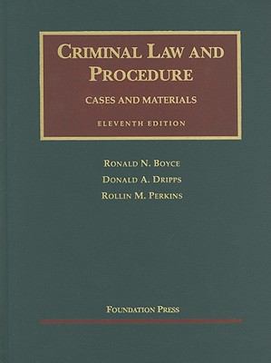 Criminal Law and Procedure (University Casebook... 1599415925 Book Cover