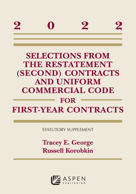 Selections from the Restatement (Second) Contra... 1543857876 Book Cover