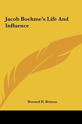 Jacob Boehme's Life And Influence 1161568964 Book Cover