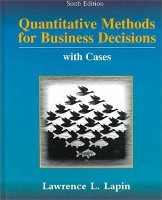 Quantitative Methods for Business Decisions wit... 0534510515 Book Cover
