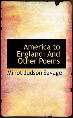 America to England: And Other Poems 1103993917 Book Cover