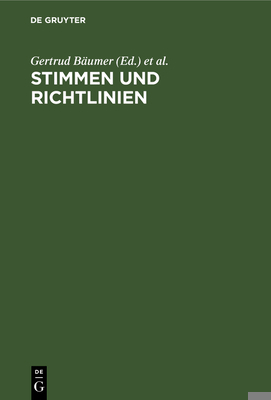 Stimmen Und Richtlinien [German] 3111135012 Book Cover