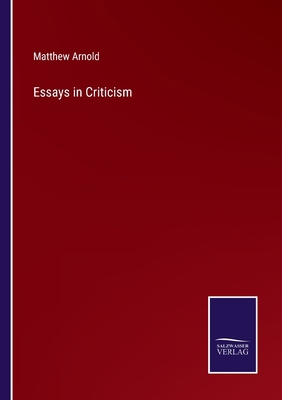 Essays in Criticism 3375083181 Book Cover